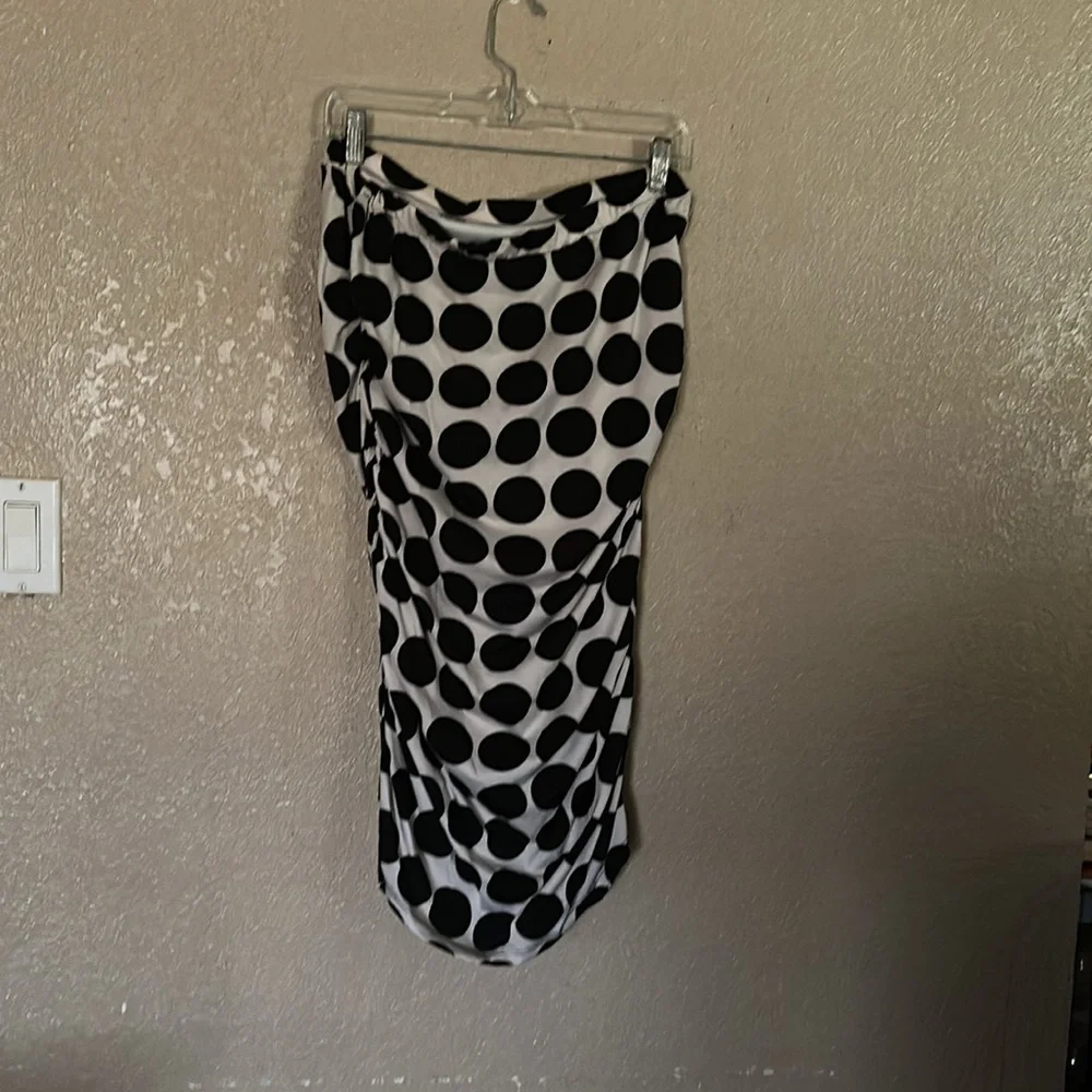 Black and White Polka Dot dress Xl - Picture 3 of 3